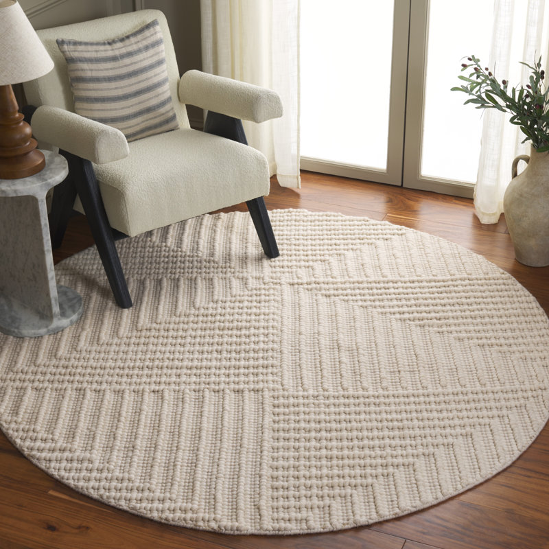 Tapis ivoire Finnick Natura 709, Rond 6 pi