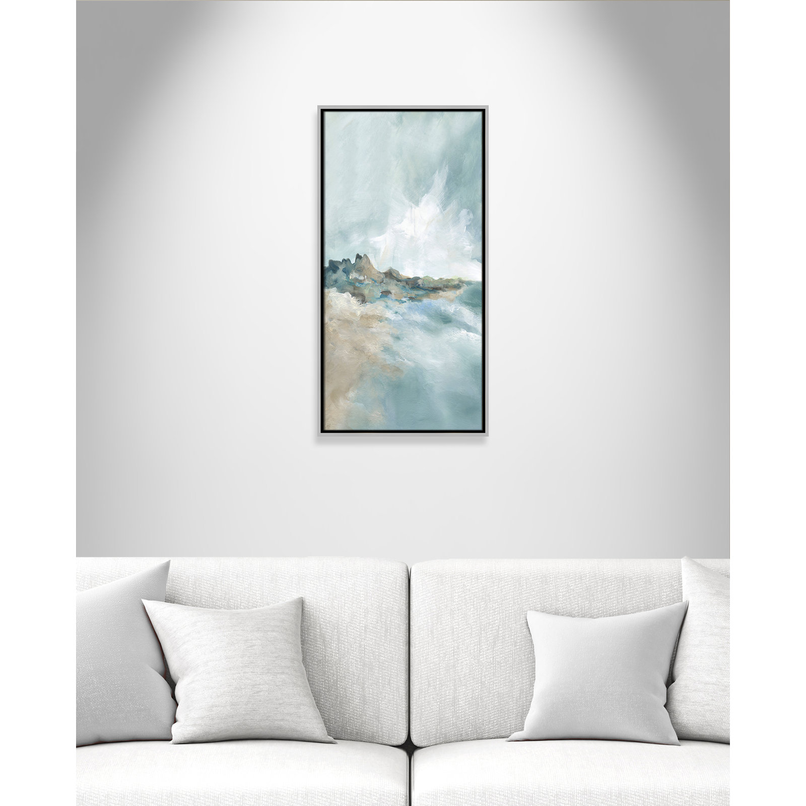 Sandpoint Print by Carol Robinson, 31.5" H x 16.5" W, Silver