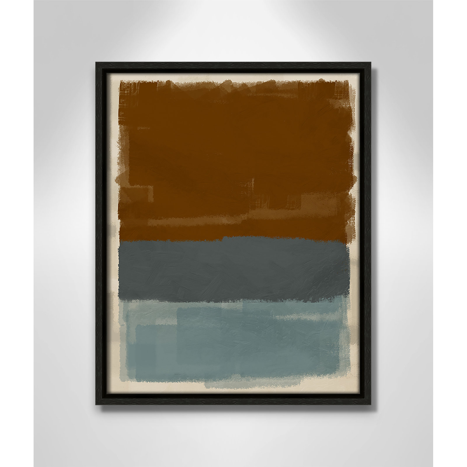 Turbulent Honesty Print by Marcus Prime, 12.5'' W x 15.5'' H, Espresso Floater