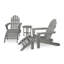 Ensemble décontracté 5 pièces POLYWOOD Classic Adirondack-39397623