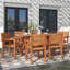 Ensemble de salle à manger de patio 7 pièces Anetria