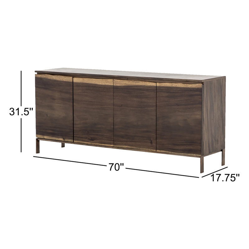 Attica 70'' W Solid Wood Sideboard