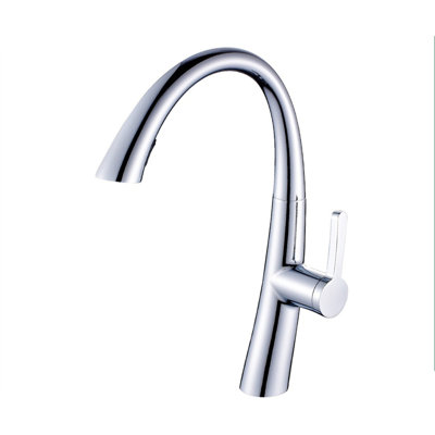 Commercial Kitchen Faucet With Pull Out Sprayer, Single Handle Single Lever Kitchen Sink Faucet