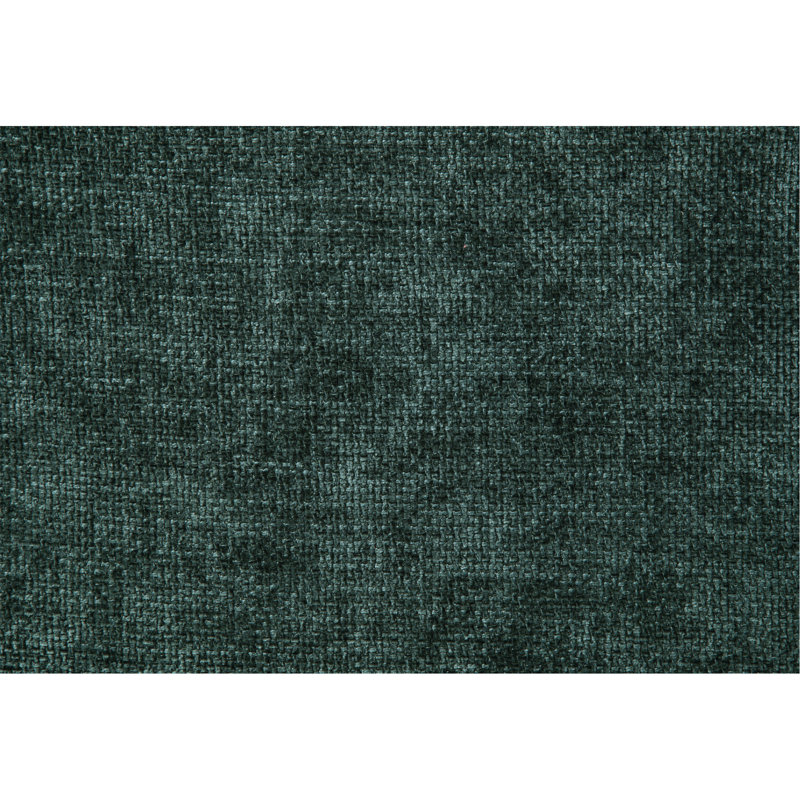 Causeuse en chenille verte, H 32 po x l 74 po x P 41 po