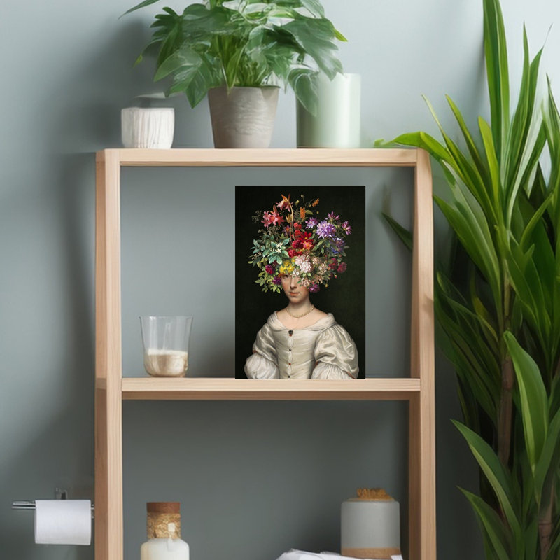 Enchanted Floral Portrait Classic Elegant, H 18 po x l 12 po
