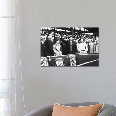 Franklin D Roosevelt - Wrapped Canvas Print