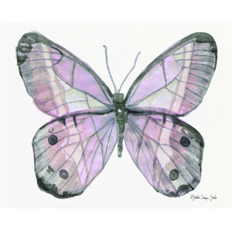 Papillon 5 - peinture sur toile tendue, H 24 po x l 32 po