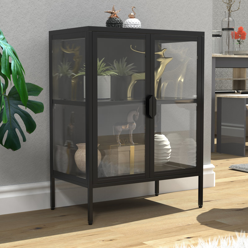 Mykhajlo Display Cabinet, Black