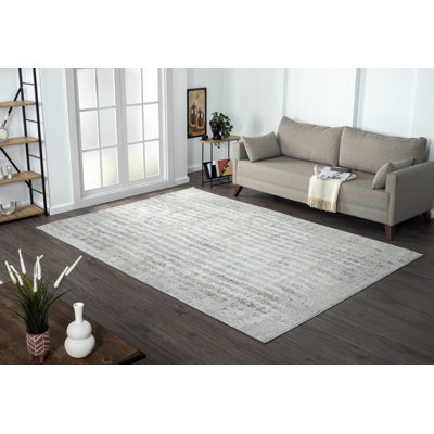 Stella Machine Woven Cream/Brown Indoor Rug