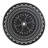 39.37-Inch Cast Aluminum Patio Dining Table With Black Frame And Umbrella Hole-1156454259