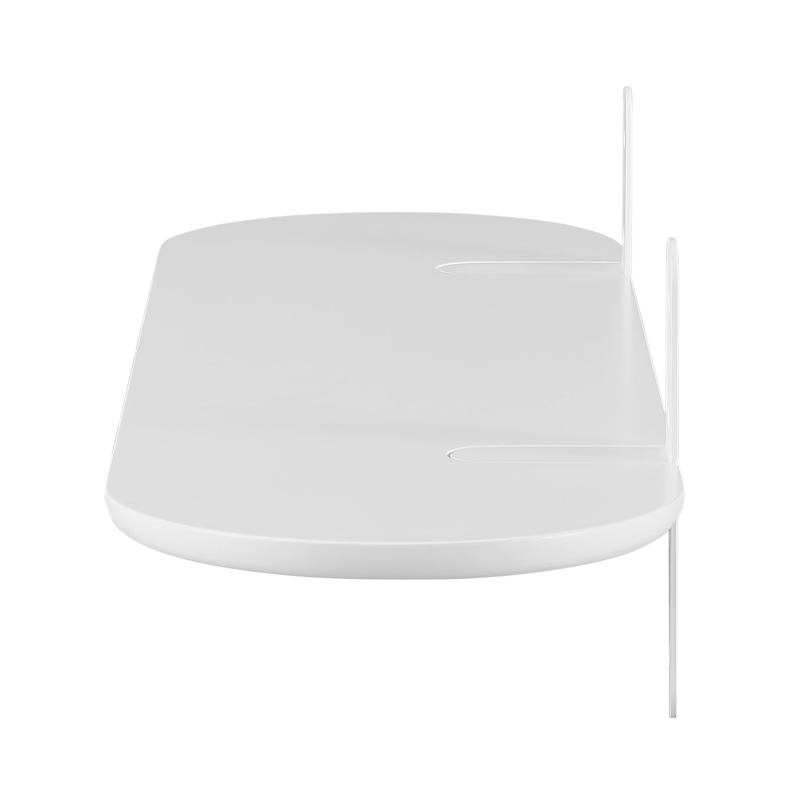 Poe 36" Bracket Shelf, White, White