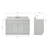 Abell 55'' Single Bathroom Vanity with Carrara Marble Top-60199487