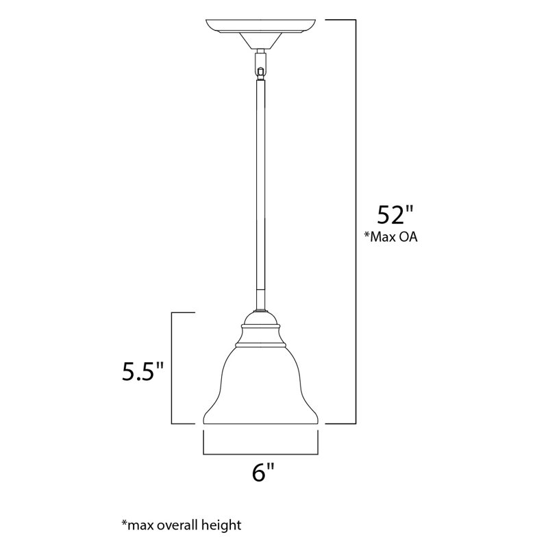 Streator 1 - Light Black Single Pendant