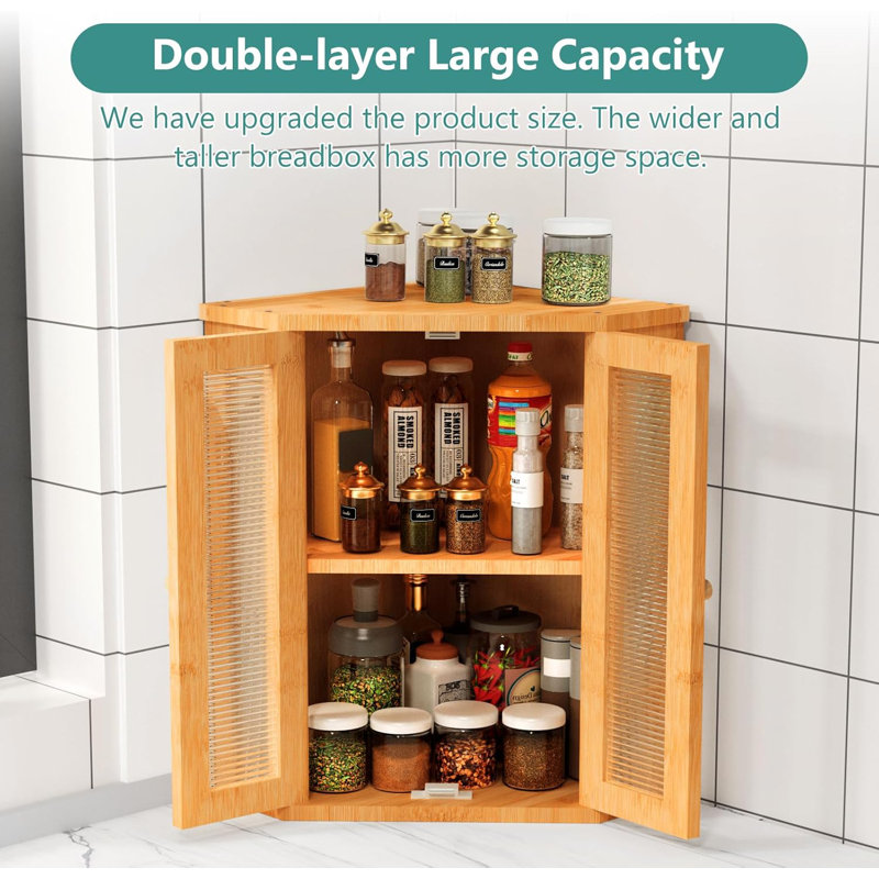 Tall Wood Spice Box Utility Cabinet Tall Wood Spice Box Utility Cabinet