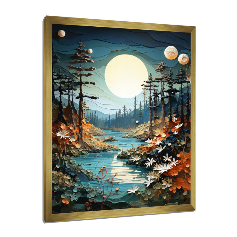 Fairlight Canada Canadian Wilderness This, Encadrement doré, H 32 po x l 24 po x P 1 po