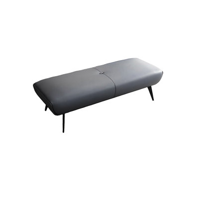 Banc rembourré en cuir véritable Meldia