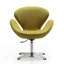 Chaise ballon rembourrée en métal Raspberry Modern-1094482887