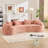 Pink Curved Compressed Sofa-1708863704
