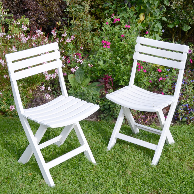 Brescia Folding Garden Chair, White