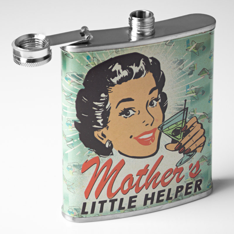 Flasque pour hanche en acier inoxydable mother’s Little Helper