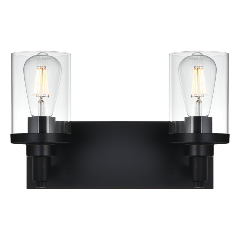 Abbotsbury Dimmable Vanity Light, 2, Black