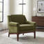 Fauteuil d'appoint rembourré moderne avec pieds en bois massif-1763220001-1763220003