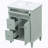Bathroom Vanity With Sink, Bathroom Vanity Cabinet With Adjustable Shelf, One Flip Drawer And Two Drawers-31114171