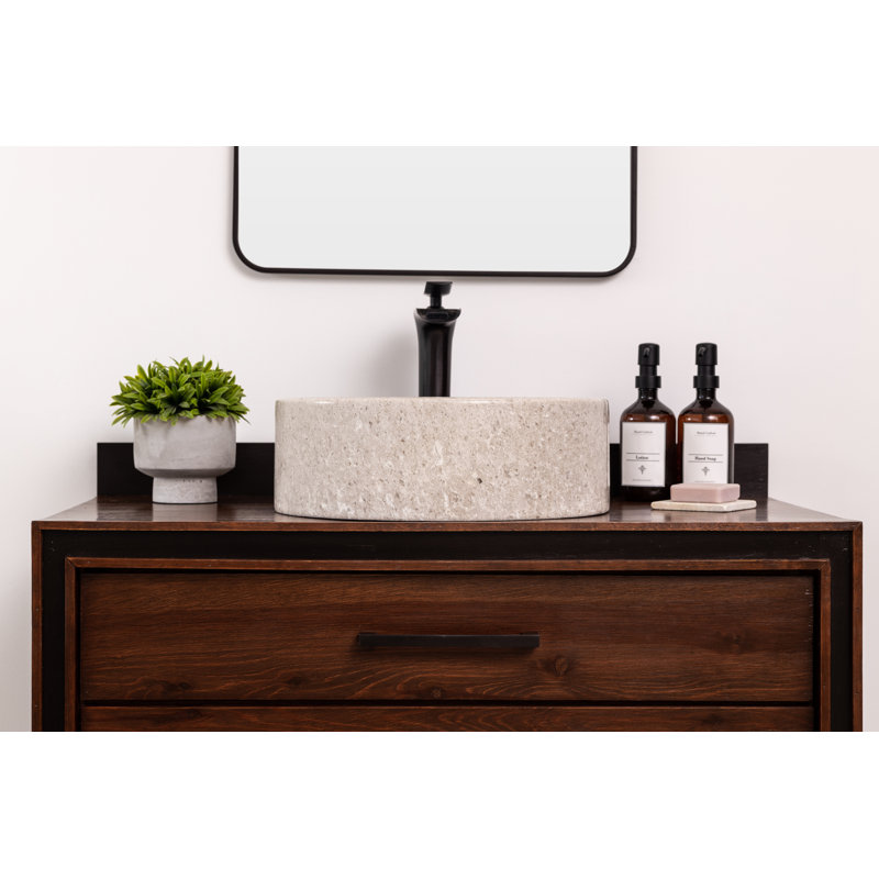 Lavabo de salle de bain en pierre naturelle Marble Blizz Ojinaga