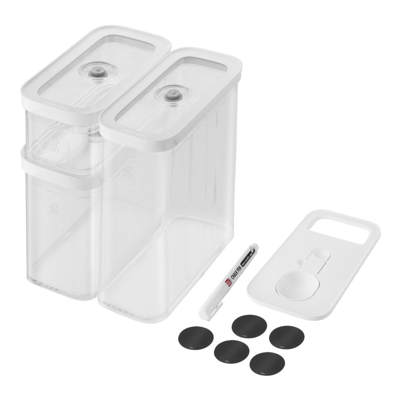 Ensemble de cubes Fresh & Save, M / 5, blanc transparent