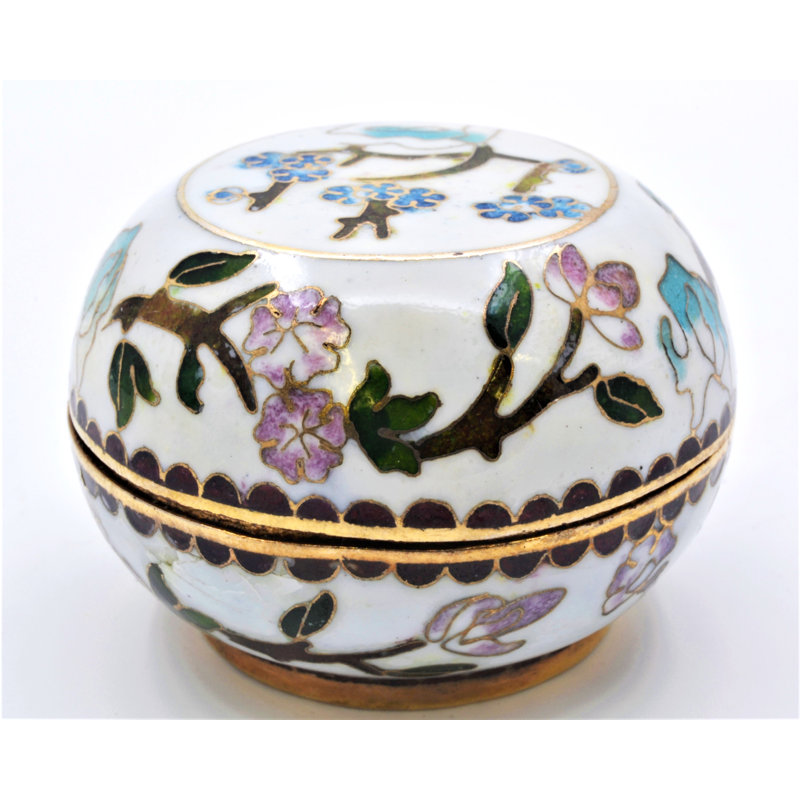 Larcan Metal Decorative Box, Blanc
