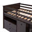 Lit mezzanine 5 tiroirs avec tablettes Icia par Harriet Bee-52853133