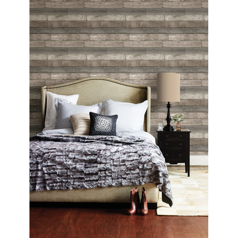 Papier peint en bois 33 pi x 20,5 po Galbaugh