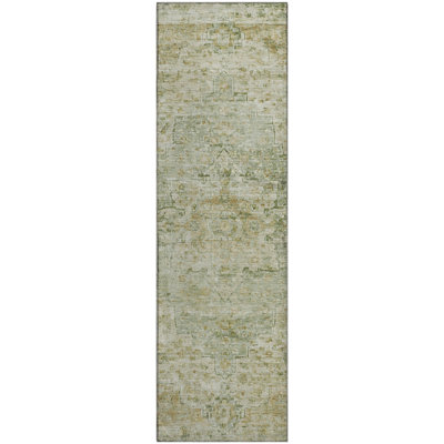 Premium Machine Washable Ashington AMF1832 Global Rug