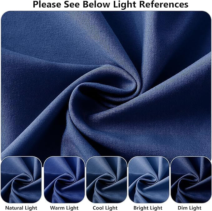 Ranarda Cotton Blend Percale Flat Sheet, Double (4'6), Royal Blue