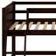 Lit mezzanine simple en bois massif avec échelle-1674048979