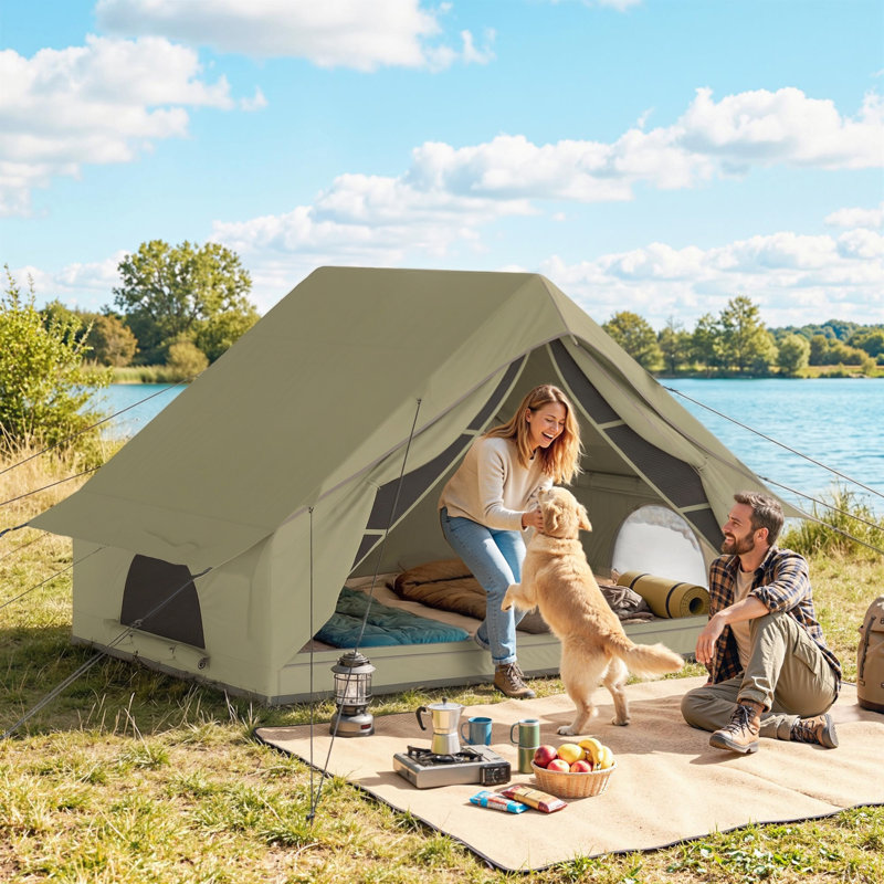4 Person Tent, Army Green