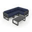 Ensemble de conversation modulaire 5 pièces avec coussins Sunbrella Smith-1522141815-1542845251
