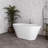 54" Streamline Soaking Freestanding Tub With Internal Drain-108964626