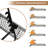 Outdoor Rattan Chaise Lounge Chair with 5-Position Backrest, Cushion and Wheels,-1778822657