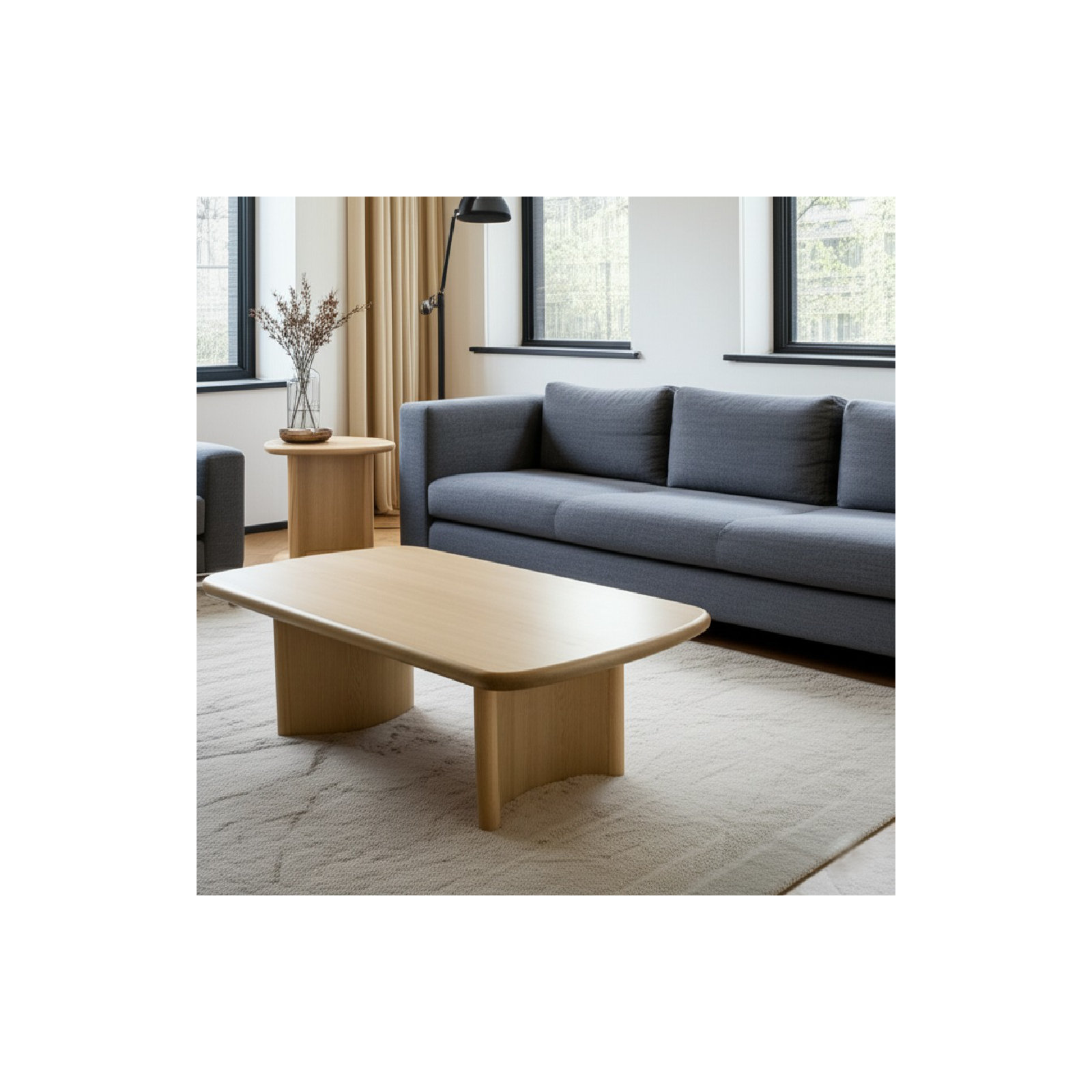 Circa Coffee Table, Light Oak