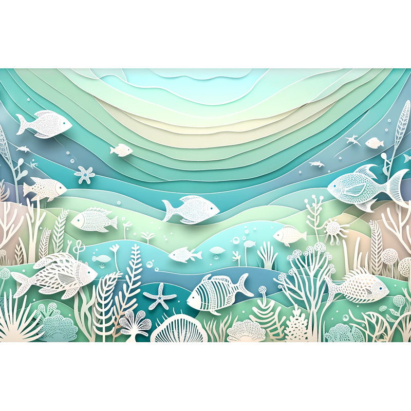 Aquatic Dance - Impression sur toile tendue, H 24 po x l 36 po x P 1,5 po