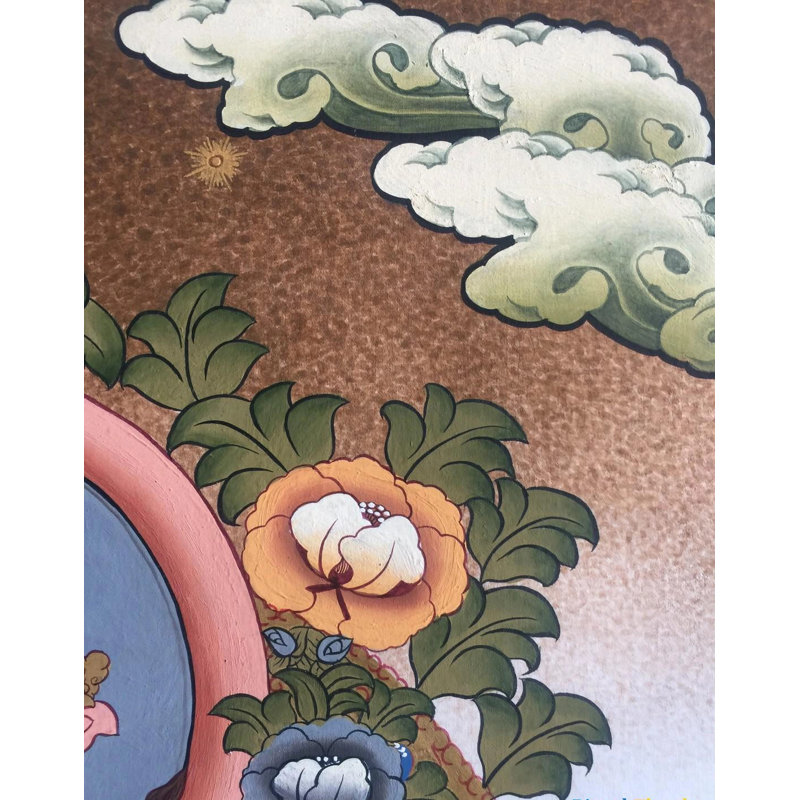 Avalokiteshvara | Chenrezig Thangka (Thangka sans brocart)