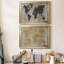 Carte du monde - ensemble de 2 reproductions de cadres photo-2107839-2107838