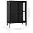 Sideboard Black Powder-coated steel Medium Adjustable Feet-1140442593-1116565214