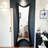 French-Style Vintage Unconventional Iron Frame Full-Length Mirror