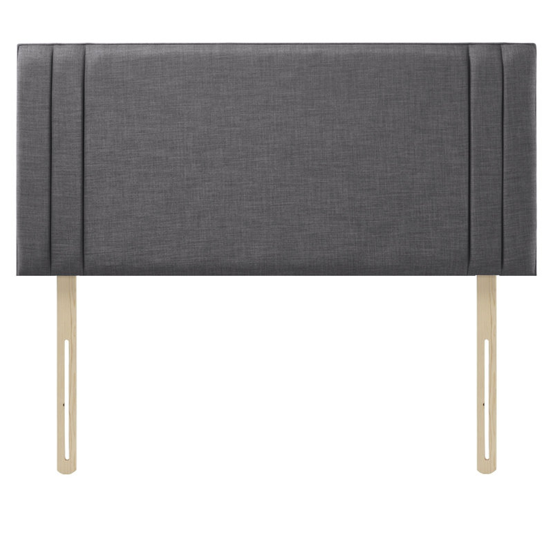 Eriah Upholstered Headboard, Charcoal, Double (4'6)