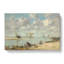 Washerwoman Near Trouville by Eugene Boudin - Wrapped Canvas-61876621