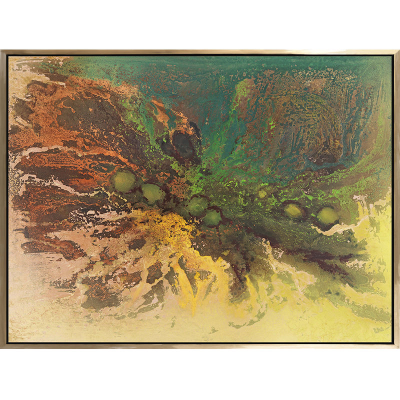 Mouvement - peinture sur toile à cadre flottant