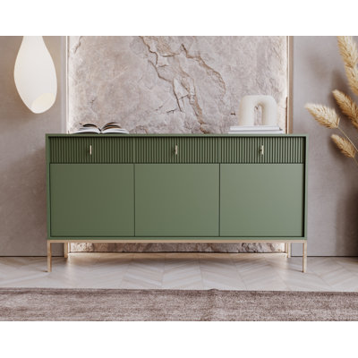 Tanton 154.5 cm W Chest of 3 Drawers