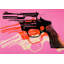 Pistolet, c. 1981-82 (noir, blanc, rouge sur rose)-107314550